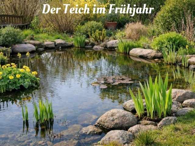 Der Gartenteich im Frühjahr