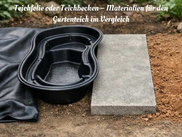 Teichfolie oder Teichbecken – Materialien für den Gartenteich im Vergleich
