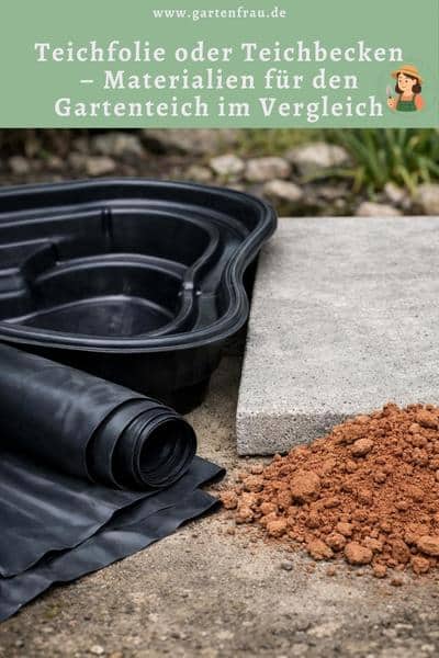 Teichfolie oder Teichbecken – Materialien für den Gartenteich im Vergleich