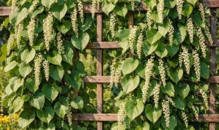 Boussingaultie im Garten – wüchsige Kletterpflanze mit weißen Herbstblüten