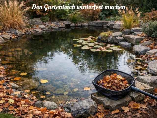 Den Gartenteich winterfest machen